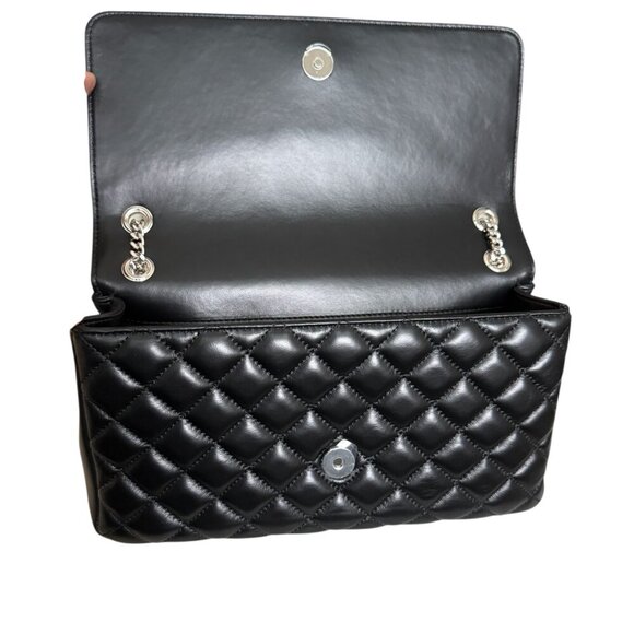 Versace Black Quilted Lambskin Leather Crossbody Shoulder Bag, 1013353, Italy - Picture 2 of 16